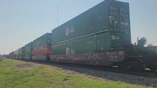 Union Pacific Intermodal Train slowly moving west through Forney TX [upl. by Auqenat]