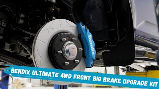 The NEW Bendix Ultimate 4WD Front Big Brake Upgrade Kit [upl. by Etnuahs]