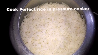 How to cook Rice in Pressure cooker  Pressure Cook Kolam Rice  Perfect Rice  Bachelors Special [upl. by Rosalba363]