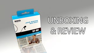 Unboxing amp Review BOYA BYM1 Omnidirectional Lavalier Condenser Microphone [upl. by Tletski]