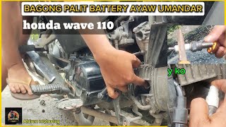 Honda wave ayaw umaandar  may kuryente naman  problem solved  Aldren motovlog [upl. by Leandra]