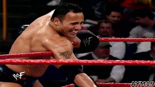 The Rock amp quotStone Coldquot Steve Austin vs Kurt Angle amp Chris Benoit RAW 2192001 Highlights [upl. by Limhaj]