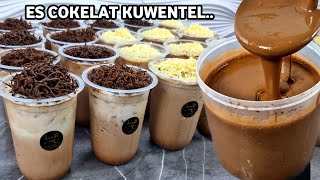 TERNYATA SEMUDAH INI BUATNYA RESEP ES COKELAT KUWENTELKENTAL VERSI EKONOMIS ENAK BIKIN NAGIH [upl. by Terchie]