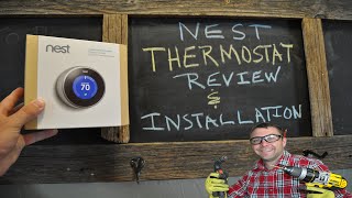 NEST Thermostat Review Unboxing and Installation [upl. by Tav]