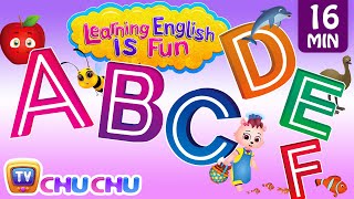 ABCDEF Alphabet songs with Phonics Sounds amp Words for Children  Learning English with ChuChu TV [upl. by Bradeord]