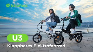 isinwheel U3 Faltbares EBike  Entfesseln Sie den grünen Stadtverkehr [upl. by Eikcor259]