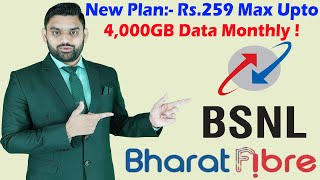 BSNL New Launched Bharat Fiber Broadband Plans  BSNL Bharat Fiber Plans  BSNL New Update [upl. by Emolas]