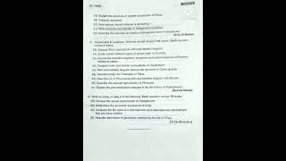 S2 Complementary Botany Previous Year Question PaperKerala University [upl. by Colin]