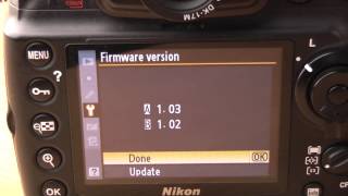 Nikon D700 firmware update 104 walkthrough [upl. by Aya862]