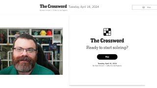 Beginner crossword solver  NYT Tuesday Crossword April 16 2024 [upl. by Retrop]