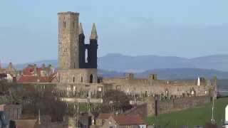 East Sands Beach And Cityscape St Andrews Fife Scotland [upl. by Salangia]