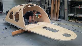 Man Builds Amazing DIY TRAILER CAMPER CARAVAN  Start to Finish by christiangreen612 [upl. by Dorelia]