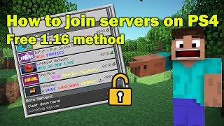 How to join every server on Minecraft PS4 Bedrock 116 [upl. by Clio]