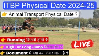 ITBP Animal Transport Physical Date 2024  ITBP Physical कब से शुरू होगा [upl. by Nahtanohj]