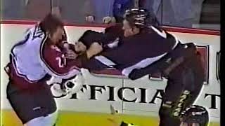 Derian Hatcher vs Claude Lemieux [upl. by Naihtniroc]