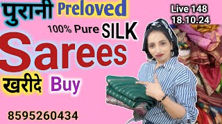 8595260434 sale Preloved pure silksarees sale handloom pure silk sarees online is live 148 [upl. by Aynos]