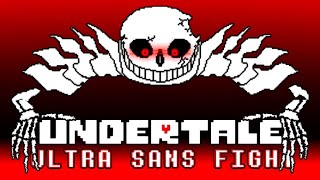 Undertale Ultra Sans Fight WATERS OF MEGALOVANIA  ENDING TheKiddo  Take  Undertale Fangame [upl. by Lichter]