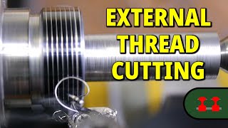 Cutting an External Thread on the Proxxon PD 250e Lathe [upl. by Jareb848]