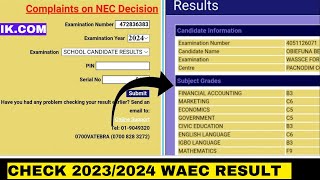 WAEC RESULT 2024 How to check WAEC result 2024 stepbystep with phone fast [upl. by Codding]