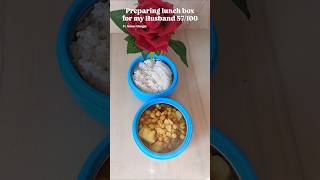 Preparing lunch box for my Husband 57100Ft Matar Ghugni lunchbox tiffin matarghugni [upl. by Idnic]