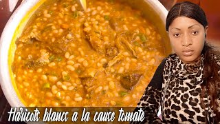 Rytha BM Comment préparer les haricots blancs a la sauce tomate La cuisine Congolaise [upl. by Hnil]