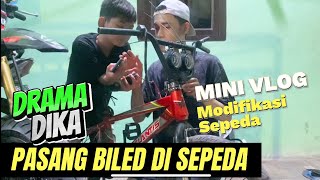 MODIF SEPEDA DIKA PAKE BILED  BANG AL 01 [upl. by Rahm717]