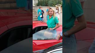 Billionaire woman tips and leaves Hotel Paris in Ferrari billionaire monaco luxury lifestylefyp [upl. by Cora]