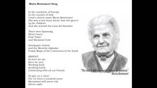 Maria Montessori Song [upl. by Foscalina848]