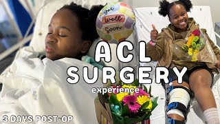 Raw amp Unfiltered ACL Surgery Vlog  Supportive Husband Family  Friends  Too much Pain [upl. by Eelrebmik]