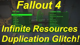 Fallout 4 Unlimited Resources Glitch  Exploit Infinite Resources Duplication Fallout 4 Glitches [upl. by Akieluz]