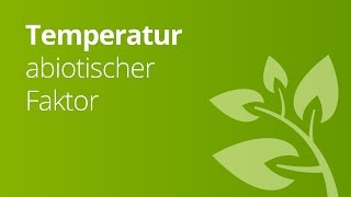 Temperaturregulation in der Tierwelt  Biologie  Ökologie [upl. by Wanyen]