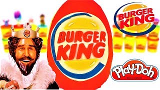 Huevo Sorpresa Gigante De Burguer King de Plastilina Play Doh en Español DiverKing Burguer King [upl. by Syah]