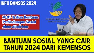 BANTUAN SOSIAL KEMENSOS YANG AKAN CAIR TAHUN 2024  Info Bansos Cair 2024 [upl. by Nodgnal7]