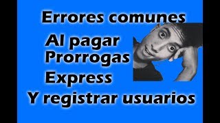 Errores comunes al pagar Pasaporte Express Prorrogas Citas y Registrar Usuarios  Saime [upl. by Aizti]