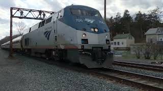 Amtrak 706 Passing Staatsburg Northbound at 95mph [upl. by Guinevere357]