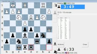 Standard Chess 128 Pefebe vs IM Bartholomew Modern Defense [upl. by Ainerbas]