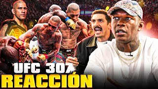 Israel Adesanya y Andrew Schulz reaccionan a Alex Pereira vs Khalil Rountree en UFC 307 [upl. by Phina]