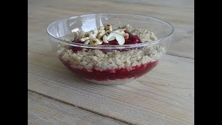 glutenfreies hafer himbeer porridge [upl. by Suzie625]