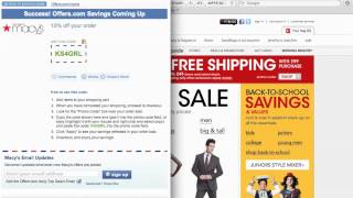 Macys Coupon Code 2013  How to use Promo Codes and Coupons for Macyscom [upl. by Dickey]