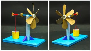 Wind Turbine Working Model  School Projects [upl. by Erdda]