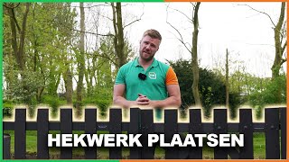 Zelf een COMPOSIET HEKWERK plaatsen Zo doe je dat [upl. by Ardnama]