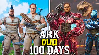 We Spent 100 Days in Ark The Island  Duo Ark Survival Ascended 100 Days [upl. by Sergius]