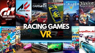 TOP 30 BEST VR RACING GAMES TO PLAY RIGHT NOW [upl. by Hsara]