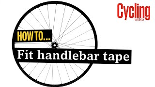 How to wrap handlebar tape  Cycling Weekly [upl. by Orlando]