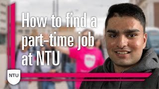 How to find a parttime job at university  Nottingham Trent University [upl. by Oinimreh]