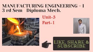 MEI Unit  3 Part  1 Basic concept of foundry By P N Chhaniyara [upl. by Sheena]