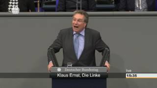 Klaus Ernst DIE LINKE Schutzfunktion der Arbeitslosenversicherung ausweiten [upl. by Yeldarb]