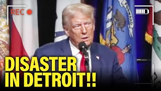 WOW Trump LOSES HIS MIND in DISASTROUS Detroit Speech [upl. by Odelinda]