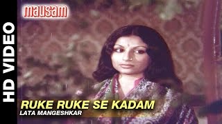 Ruke Ruke Se Kadam  Mausam  Lata Mangeshkar  Sanjeev Kumar amp Sharmila Tagore [upl. by Zaob]