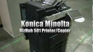 Konica Minolta BizHub 501 Printer and Copier on GovLiquidationcom [upl. by Atsyrk704]